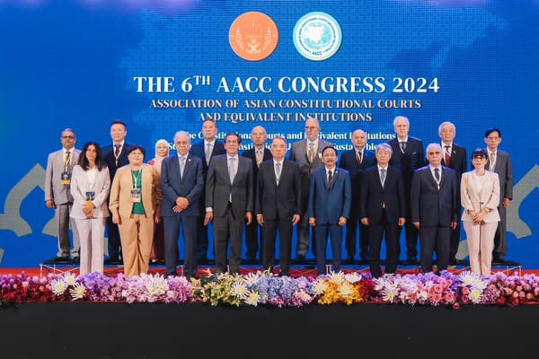 Chairman of the Constitutional Tribunal of the Union arrives back from 6th AACC Congress 2024