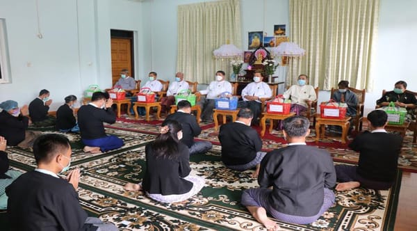 Thadingyut paying obeisance ceremony was held at the Constitutional Tribunal