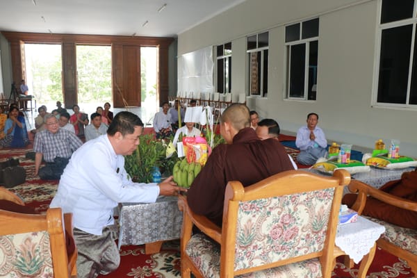 Constitutional Tribunal of the Union Held The Paritta recitation and Listening  ceremony of Myanmar New Year Day