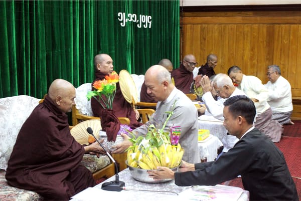 The Constitutional Tribunal of the Union of Myanmar holds  Kathina robe-offering ceremony for 2024